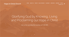 Desktop Screenshot of hopeinchristchurch.org